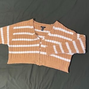 Cropped Fuzzy Cardigan - Forever21